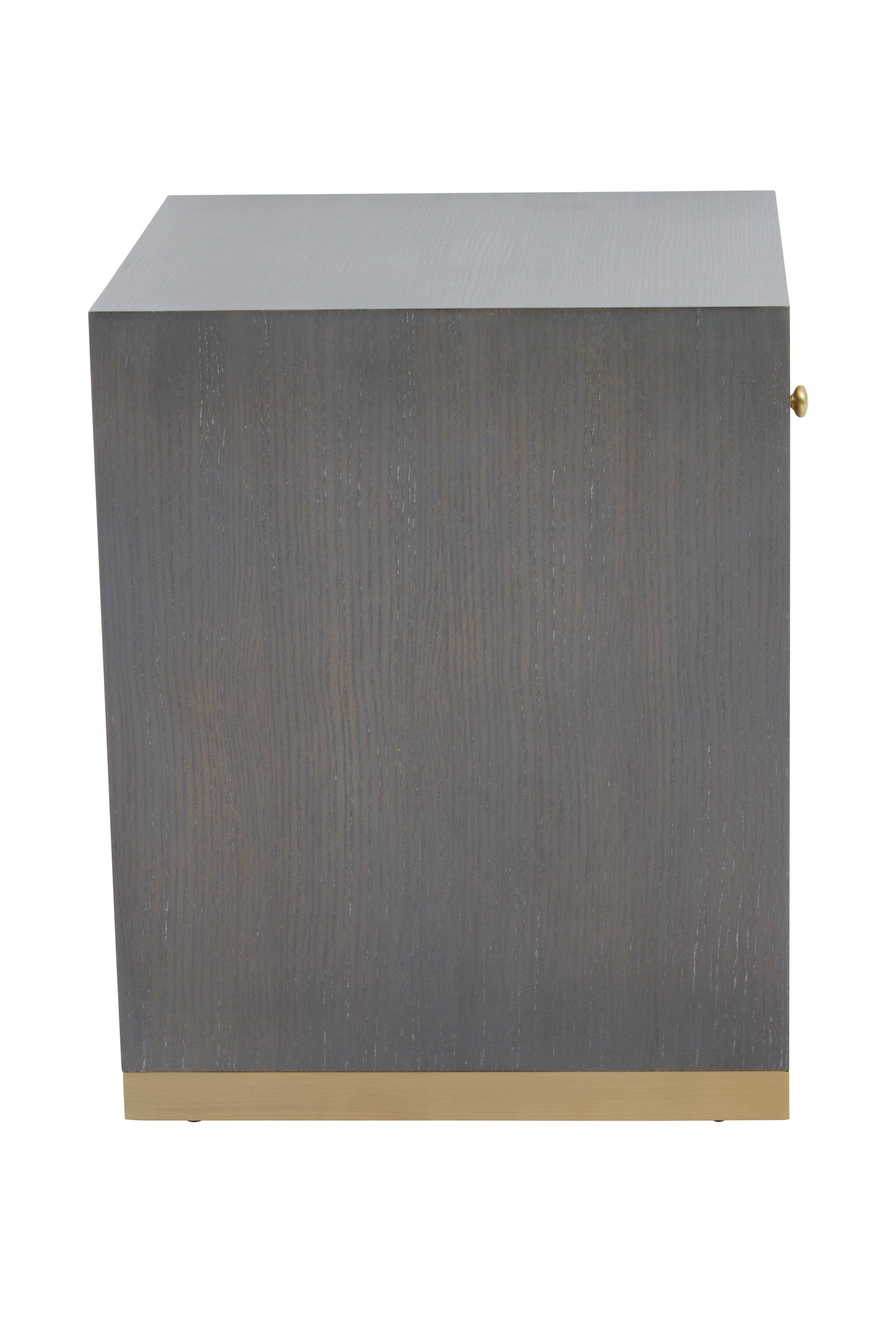 Torcino Grey Faux Shagreen Side Table